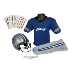 Franklin Sports Detroit Lions Deluxe Football Uniform Set