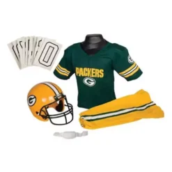 Franklin Sports Green Bay Packers Deluxe Football Uniform Set