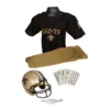 Franklin Sports New Orleans Saints Deluxe Football Uniform Set