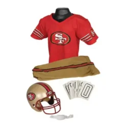 Franklin Sports San Francisco 49ers Deluxe Football Uniform Set