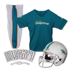 Franklin Sports Miami Dolphins Deluxe Football Uniform Set