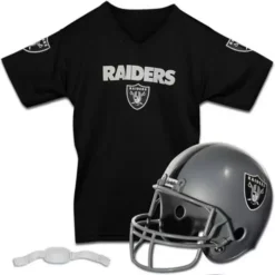 Franklin Sports Kids' Las Vegas Raiders Jersey And Helmet Set
