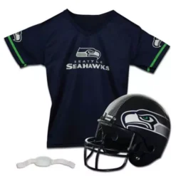Franklin Sports Kids' Seattle Seahawks Jersey And Helmet Set