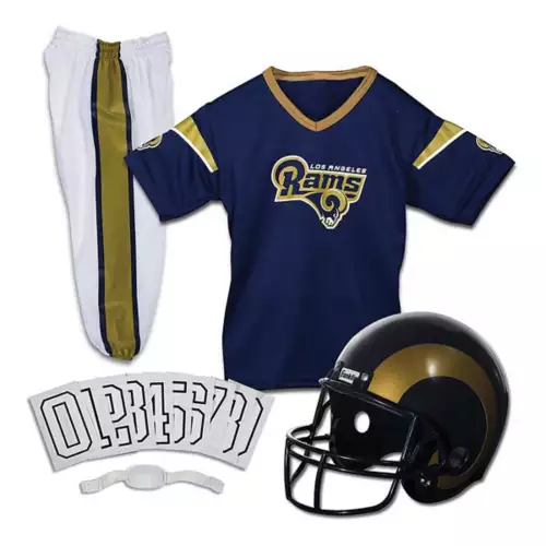 Franklin Sports Los Angeles Rams Deluxe Football Uniform Set