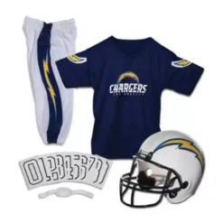 Franklin Sports Los Angeles Chargers Deluxe Football Uniform Set