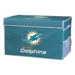Franklin Sports Miami Dolphins Collapsible Footlocker Storage Bin