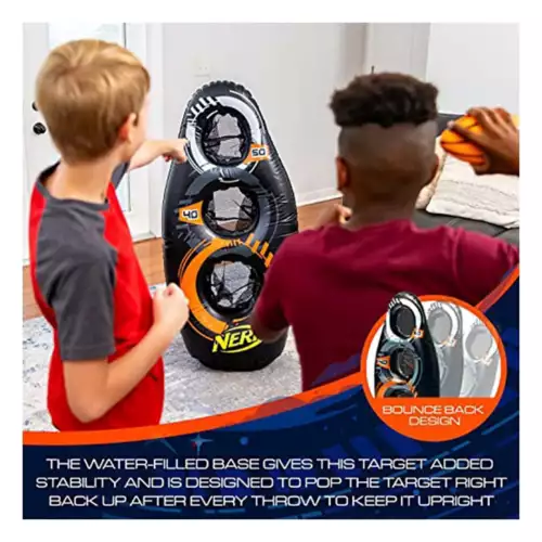 NERF Inflatable Proshot Kids Football + Blaster Target Game - Image 4