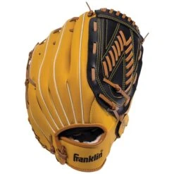 Black/Tan Synthetic Leather Right-handed Baseball Glove 13 In.