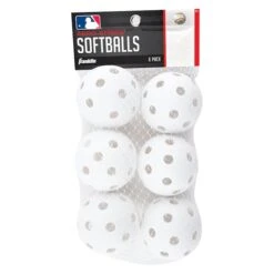 White Plastic Baseball 6 Pk, 6PK