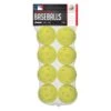 Aero-Strike Yellow Plastic Baseball 8 Pk, 8PK