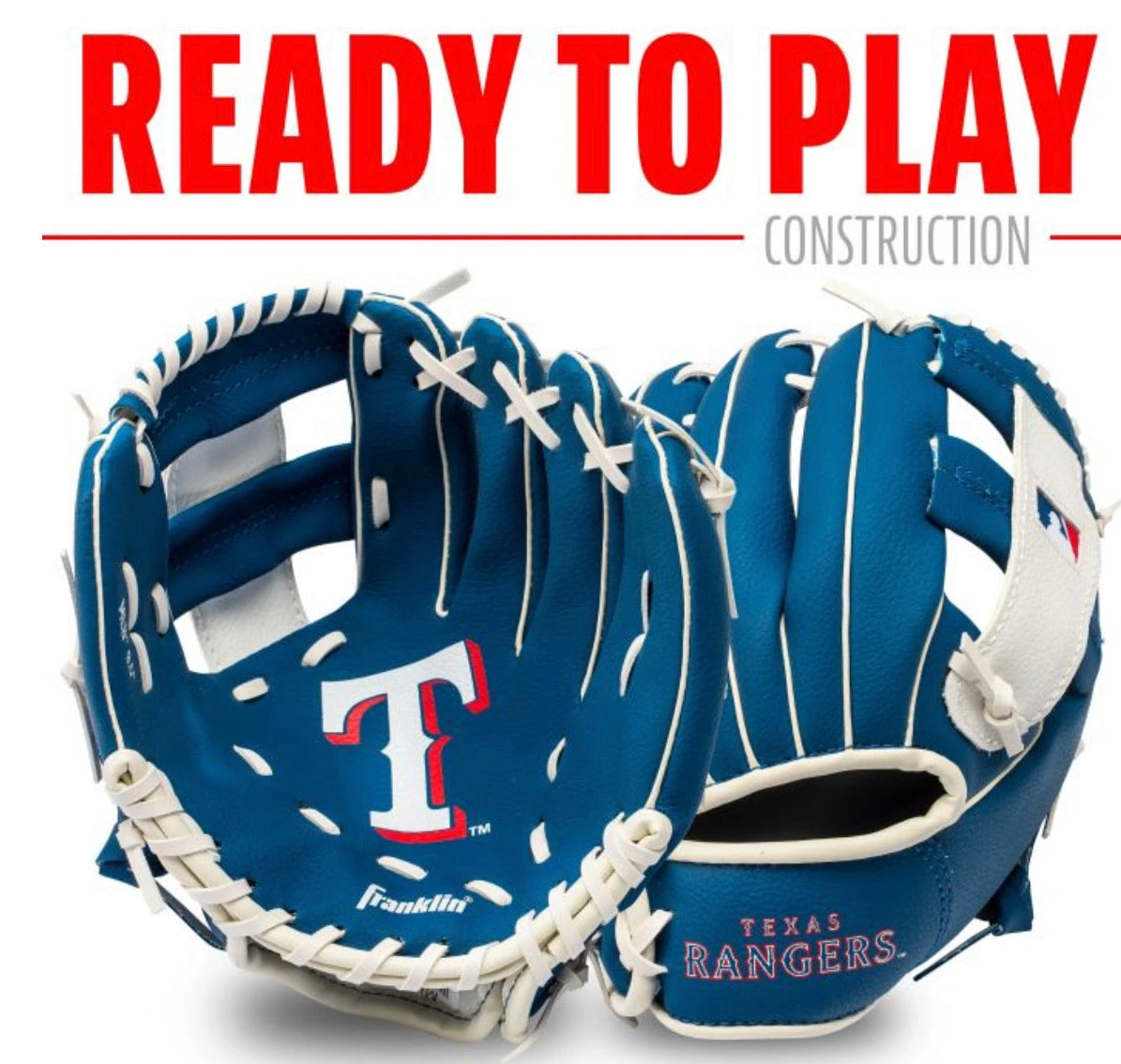 Franklin Texas Rangers MLB® Team Glove And Ball Set - Image 4