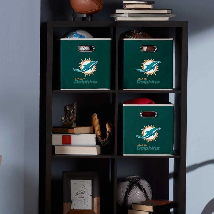 Franklin Miami Dolphins NFLĀ® Collapsible Storage Bins - Image 3