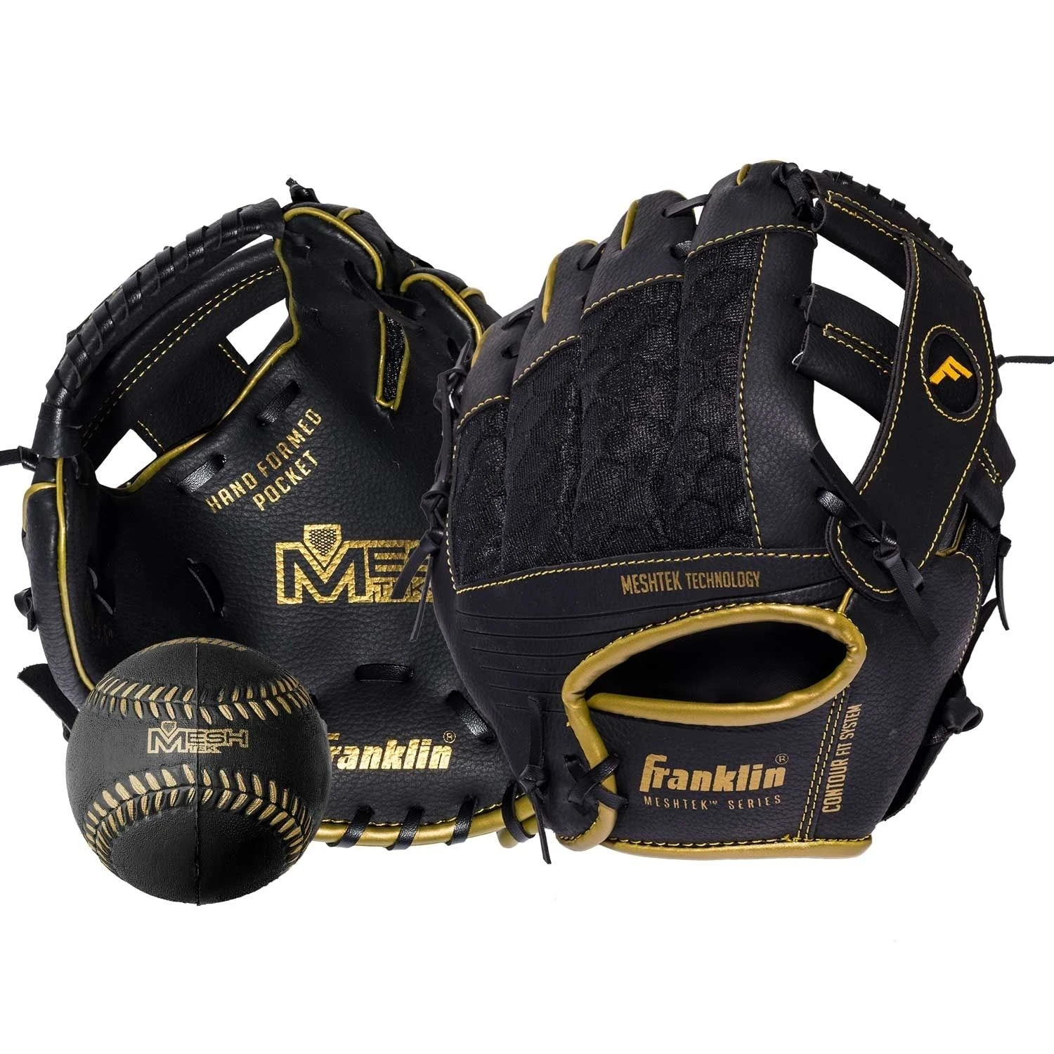 Franklin MESHTEK SERIES 9.5" Tee Ball Glove 2 Colors Available