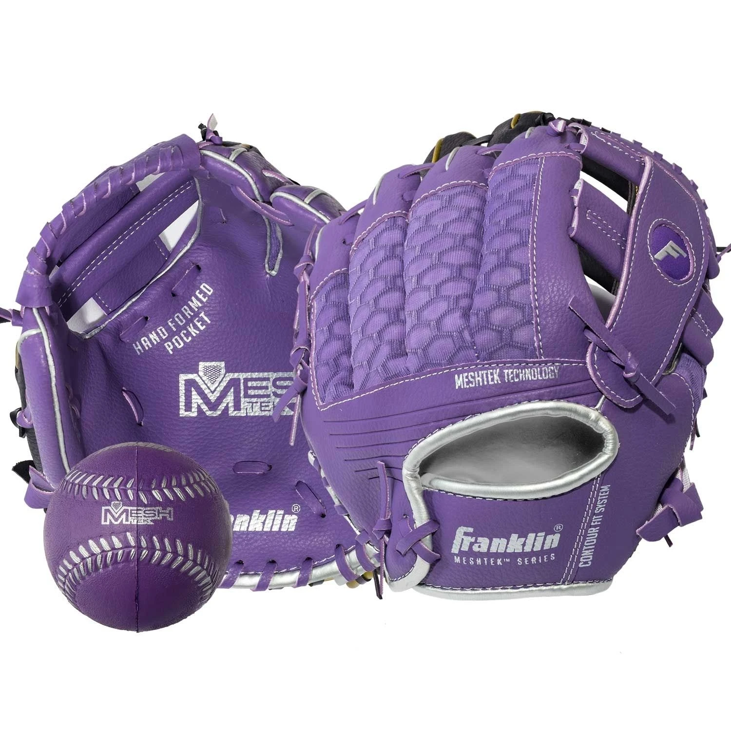 Franklin MESHTEK SERIES 9.5" Tee Ball Glove 2 Colors Available - Image 2